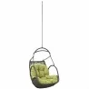 Modway Arbor Outdoor Patio Swing Chair Without Stand in Peridot - Front Side Angle - Modway Arbor Outdoor Patio Swing Chair Without Stand in Peridot - Front Side Angle