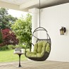 Modway Arbor Outdoor Patio Swing Chair Without Stand in Peridot - Lifestyle