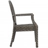 Modway Casper Outdoor Patio Dining Armchair - Brown - Side Angle