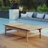 Modway Bayport Outdoor Patio Teak Coffee Table - Natural - Lifestyle - Modway Bayport Outdoor Patio Teak Coffee Table - Natural - Lifestyle