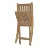 Modway Marina Outdoor Patio Teak Folding Chair - Natural - Front Side Folded Angle - Modway Marina Outdoor Patio Teak Folding Chair - Natural - Front Side Folded Angle