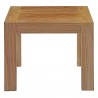 Modway Upland Outdoor Patio Wood Side Table - Natural - Front Angle