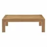 Modway Upland Outdoor Patio Wood Coffee Table - Natural - Front Angle - Modway Upland Outdoor Patio Wood Coffee Table - Natural - Front Angle