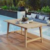 Modway Dorset Outdoor Patio Teak Dining Table - Natural - Lifestyle