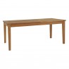Modway Marina Extendable Outdoor Patio Teak Dining Table - Natural - Front Side Angle