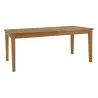 Modway Marina Extendable Outdoor Patio Teak Dining Table - Natural - Front Side Angle - Modway Marina Extendable Outdoor Patio Teak Dining Table - Natural - Front Side Angle