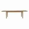 Modway Marina Extendable Outdoor Patio Teak Dining Table - Natural - Extended in Front Angle - Modway Marina Extendable Outdoor Patio Teak Dining Table - Natural - Extended in Front Angle