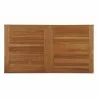 Modway Marina Extendable Outdoor Patio Teak Dining Table - Natural - Top Angle - Modway Marina Extendable Outdoor Patio Teak Dining Table - Natural - Top Angle