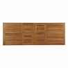 Modway Marina Extendable Outdoor Patio Teak Dining Table - Natural - Extended in Top Angle - Modway Marina Extendable Outdoor Patio Teak Dining Table - Natural - Extended in Top Angle