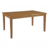 Modway Marina Outdoor Patio Teak Dining Table - Natural in 60'' - Front Side Angle