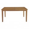 Modway Marina Outdoor Patio Teak Dining Table - Natural in 60'' - Front Angle