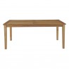 Modway Marina Outdoor Patio Teak Dining Table - Natural in 72'' - Front Angle