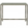 Modway Conduit Outdoor Patio Wicker Rattan Large Bar Table in Brown - Front Angle