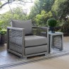Modway Aura Rattan Outdoor Patio Armchair in Gray Gray - Lifestyle