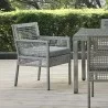 Modway Aura Outdoor Patio Wicker Rattan Dining Armchair in Gray Gray - Lifestyle - Modway Aura Outdoor Patio Wicker Rattan Dining Armchair in Gray Gray - Lifestyle