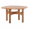 Modway Saratoga Outdoor Patio Teak Coffee Table - Natural - Front Side Angle