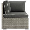 Modway Repose Outdoor Patio Corner in Light Gray Charcoal - Side Angle