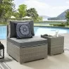 Modway Repose Outdoor Patio Armless Chair in Light Gray Charcoal - Lifestyle - Modway Repose Outdoor Patio Armless Chair in Light Gray Charcoal - Lifestyle