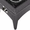 Modway Vivacity Outdoor Patio Fire Pit Table - Espresso - Closeup Top Angle - Modway Vivacity Outdoor Patio Fire Pit Table - Espresso - Closeup Top Angle