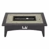 Modway Splendor 43.5" Rectangle Outdoor Patio Fire Pit Table - Espresso - Front Angle - Modway Splendor 43.5" Rectangle Outdoor Patio Fire Pit Table - Espresso - Front Angle