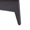 Modway Splendor 43.5" Rectangle Outdoor Patio Fire Pit Table - Espresso - Base Angle