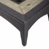 Modway Splendor 43.5" Rectangle Outdoor Patio Fire Pit Table - Espresso - Top Angle - Modway Splendor 43.5" Rectangle Outdoor Patio Fire Pit Table - Espresso - Top Angle