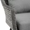 Modway Endeavor Outdoor Patio Wicker Rattan Armchair - Gray Gray - Seat Closeup Angle - Modway Endeavor Outdoor Patio Wicker Rattan Armchair - Gray Gray - Seat Closeup Angle