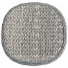 Modway Endeavor Outdoor Patio Wicker Rattan Side Table - Gray - Top Angle