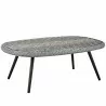 Modway Endeavor Outdoor Patio Wicker Rattan Coffee Table - Gray - Front Side Angle - Modway Endeavor Outdoor Patio Wicker Rattan Coffee Table - Gray - Front Side Angle