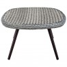 Modway Endeavor Outdoor Patio Wicker Rattan Coffee Table - Gray - Side Angle