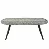 Modway Endeavor Outdoor Patio Wicker Rattan Coffee Table - Gray - Front Angle - Modway Endeavor Outdoor Patio Wicker Rattan Coffee Table - Gray - Front Angle