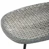 Modway Endeavor Outdoor Patio Wicker Rattan Coffee Table - Gray - Top Angle - Modway Endeavor Outdoor Patio Wicker Rattan Coffee Table - Gray - Top Angle