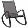 Modway Traveler Rocking Outdoor Patio Mesh Sling Lounge Chair - Espresso - Front Side Angle - Modway Traveler Rocking Outdoor Patio Mesh Sling Lounge Chair - Espresso - Front Side Angle