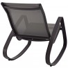 Modway Traveler Rocking Outdoor Patio Mesh Sling Lounge Chair - Espresso - Back Side Angle