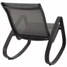 Modway Traveler Rocking Outdoor Patio Mesh Sling Lounge Chair - Espresso - Back Side Angle - Modway Traveler Rocking Outdoor Patio Mesh Sling Lounge Chair - Espresso - Back Side Angle