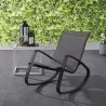 Modway Traveler Rocking Outdoor Patio Mesh Sling Lounge Chair - Espresso - Lifestyle - Modway Traveler Rocking Outdoor Patio Mesh Sling Lounge Chair - Espresso - Lifestyle