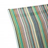 Modway Traveler Rocking Outdoor Patio Mesh Sling Lounge Chair - Green Stripe - Closeup Top Angle
