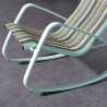 Modway Traveler Rocking Outdoor Patio Mesh Sling Lounge Chair - Green Stripe - Lifestyle 2