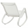 Modway Traveler Rocking Outdoor Patio Mesh Sling Lounge Chair - White White - Back Side Angle