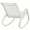 Modway Traveler Rocking Outdoor Patio Mesh Sling Lounge Chair - White White - Back Side Angle - Modway Traveler Rocking Outdoor Patio Mesh Sling Lounge Chair - White White - Back Side Angle