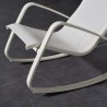 Modway Traveler Rocking Outdoor Patio Mesh Sling Lounge Chair - White White - Lifestyle