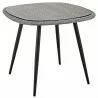 Modway Endeavor 36" Outdoor Patio Wicker Rattan Dining Table - Gray - Front Side Angle - Modway Endeavor 36" Outdoor Patio Wicker Rattan Dining Table - Gray - Front Side Angle