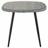 Modway Endeavor 36" Outdoor Patio Wicker Rattan Dining Table - Gray - Front Angle - Modway Endeavor 36" Outdoor Patio Wicker Rattan Dining Table - Gray - Front Angle