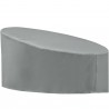 Modway Immerse Siesta and Convene Canopy Daybed Outdoor Patio Furniture Cover - Gray - Front Angle