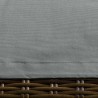 Modway Immerse Convene / Sojourn / Summon Daybed Outdoor Patio Furniture Cover - Gray - Closeup Angle
