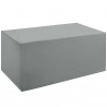 Modway Immerse Convene / Sojourn / Summon Coffee Table Outdoor Patio Furniture Cover - Gray - Front Side Angle
