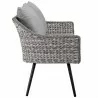 Modway Endeavor 4 Piece Outdoor Patio Wicker Rattan Loveseat Armchair and Coffee Table Set - Gray Gray - Loveseat in Side Angle - Modway Endeavor 4 Piece Outdoor Patio Wicker Rattan Loveseat Armchair and Coffee Table Set - Gray Gray - Loveseat in Side Angle