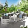 Modway Stance 7 Piece Outdoor Patio Aluminum Dining Set - White Gray - Lifestyle - Modway Stance 7 Piece Outdoor Patio Aluminum Dining Set - White Gray - Lifestyle