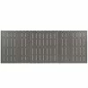 Modway Shore 9 Piece Outdoor Patio Aluminum Dining Set in Silver Gray - Table in Top Angle - Modway Shore 9 Piece Outdoor Patio Aluminum Dining Set in Silver Gray - Table in Top Angle