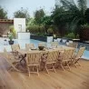 Modway Marina 11 Piece Outdoor Patio Teak Dining Set - Natural - Lifestyle - Modway Marina 11 Piece Outdoor Patio Teak Dining Set - Natural - Lifestyle